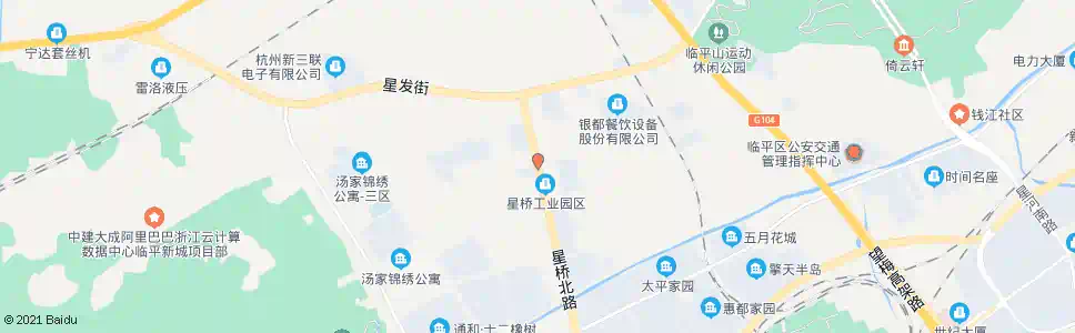杭州星桥北路星灵路口_公交站地图_杭州公交_妙搜公交查询2025