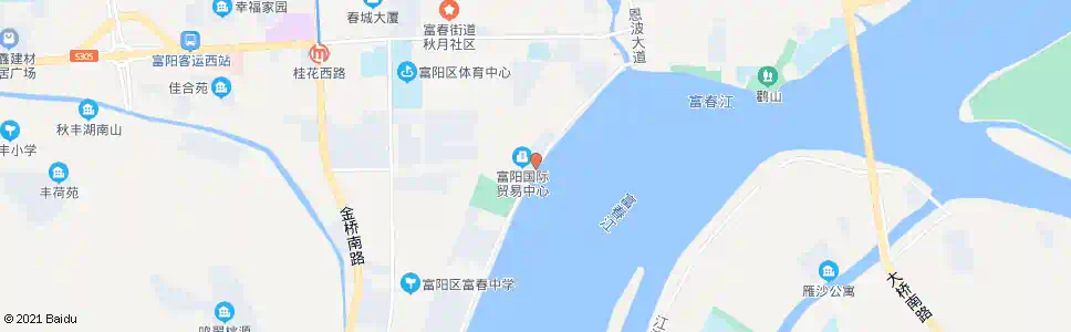 杭州江滨西大道(江堤路口)_公交站地图_杭州公交_妙搜公交查询2025