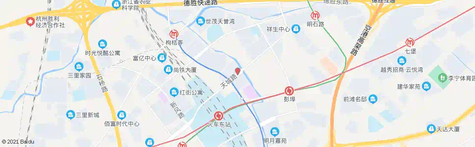 杭州天城路东宁路口_公交站地图_杭州公交_妙搜公交查询2025