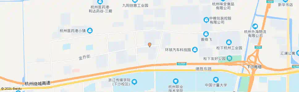 杭州金乔街文泽北路口_公交站地图_杭州公交_妙搜公交查询2025