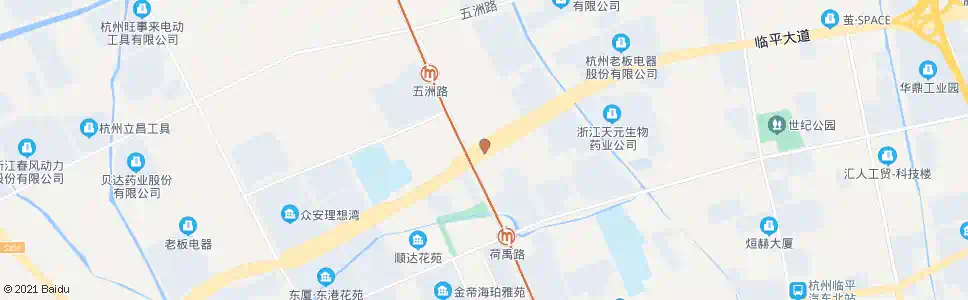 杭州临平大道荷禹路口_公交站地图_杭州公交_妙搜公交查询2025