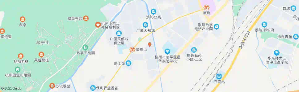杭州天都城天星苑_公交站地图_杭州公交_妙搜公交查询2025