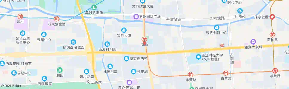 杭州新丝路星洲路口_公交站地图_杭州公交_妙搜公交查询2025