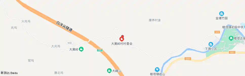杭州大黄岭村委_公交站地图_杭州公交_妙搜公交查询2025