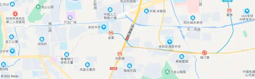 杭州山河港_公交站地图_杭州公交_妙搜公交查询2025