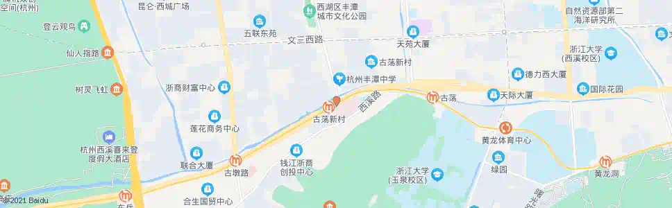 杭州丰潭路南口(BRT)_公交站地图_杭州公交_妙搜公交查询2025