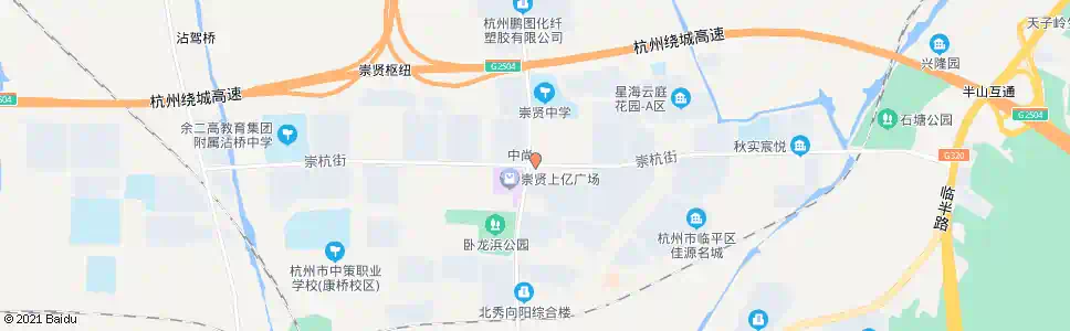 杭州崇杭路塘康路口_公交站地图_杭州公交_妙搜公交查询2025