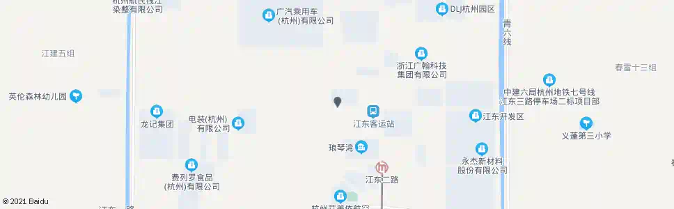 杭州江东五路青西一路口_公交站地图_杭州公交_妙搜公交查询2025