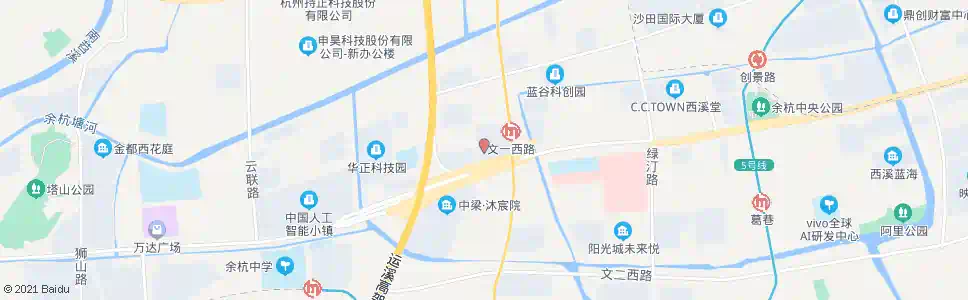 杭州余杭区政府_公交站地图_杭州公交_妙搜公交查询2025