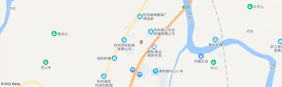 杭州浦阳青年路口_公交站地图_杭州公交_妙搜公交查询2025