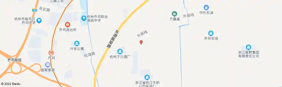 杭州乔司监狱狱部_公交站地图_杭州公交_妙搜公交查询2025