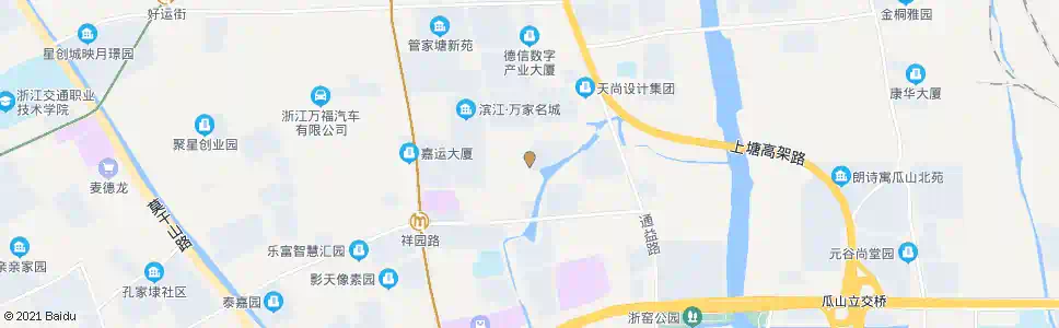 杭州冯家浜路祥运路口_公交站地图_杭州公交_妙搜公交查询2025