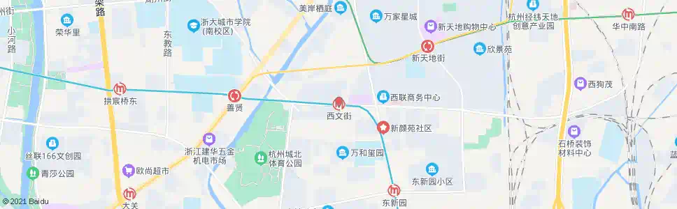 杭州西文街公交站_公交站地图_杭州公交_妙搜公交查询2025
