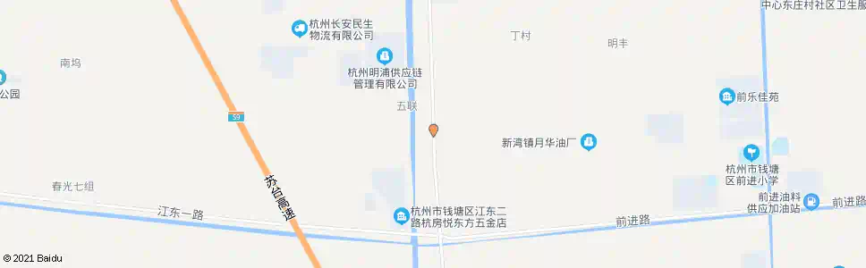 杭州梅林大道江东二路口_公交站地图_杭州公交_妙搜公交查询2025