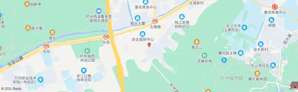杭州新凉亭(西湖区)_公交站地图_杭州公交_妙搜公交查询2025