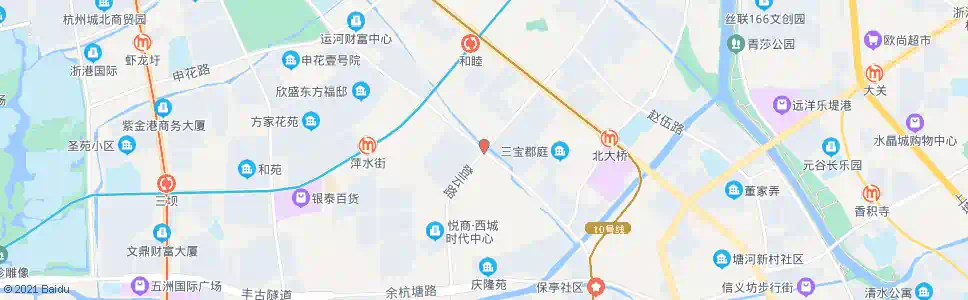 杭州潘埠桥_公交站地图_杭州公交_妙搜公交查询2025