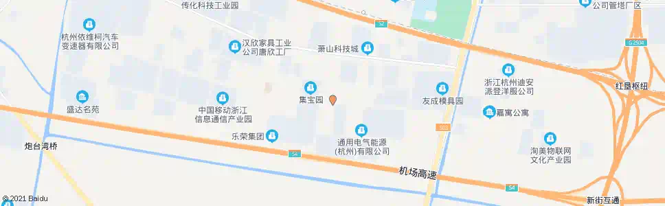 杭州松冈机电_公交站地图_杭州公交_妙搜公交查询2025