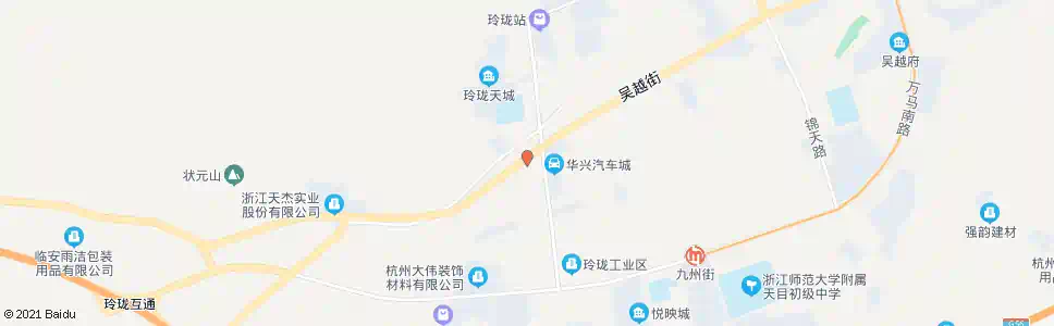 杭州华兴汽车城_公交站地图_杭州公交_妙搜公交查询2025