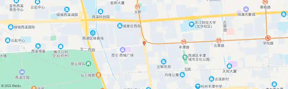杭州桂花城_公交站地图_杭州公交_妙搜公交查询2025