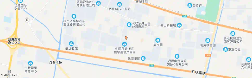 杭州鸿兴路高新七路口_公交站地图_杭州公交_妙搜公交查询2025