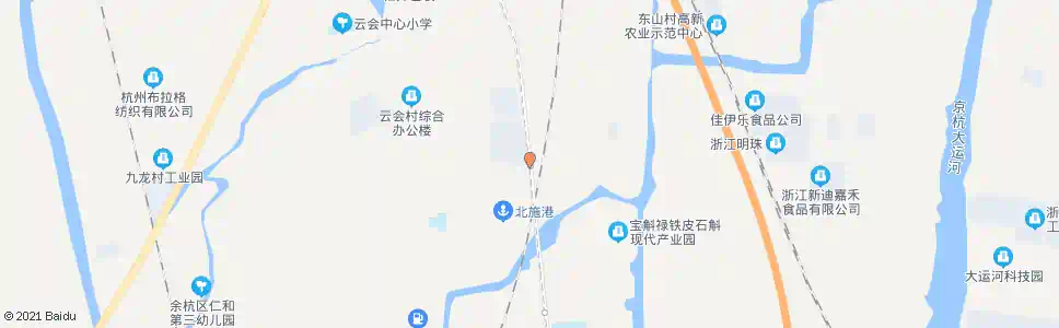 杭州北施港_公交站地图_杭州公交_妙搜公交查询2025