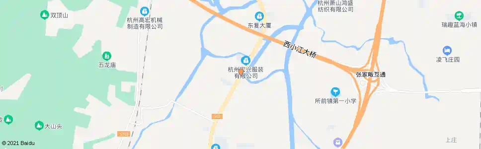 杭州东复村_公交站地图_杭州公交_妙搜公交查询2025