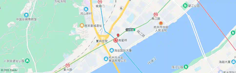 杭州钱江路飞云江路口_公交站地图_杭州公交_妙搜公交查询2025