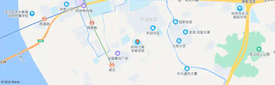 杭州虾龙圩(江南专修学院)_公交站地图_杭州公交_妙搜公交查询2025