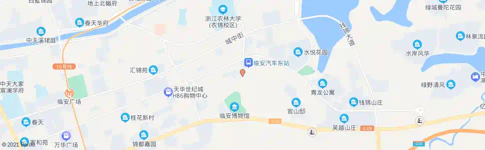 杭州功臣山路口_公交站地图_杭州公交_妙搜公交查询2025