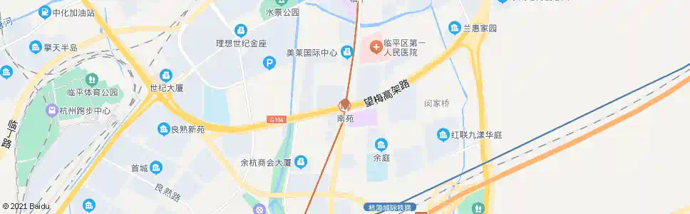 杭州南苑站_公交站地图_杭州公交_妙搜公交查询2025