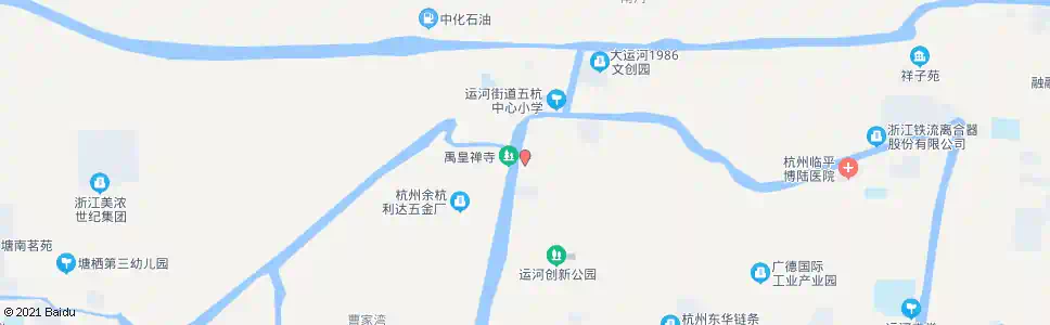 杭州禹皇路_公交站地图_杭州公交_妙搜公交查询2025