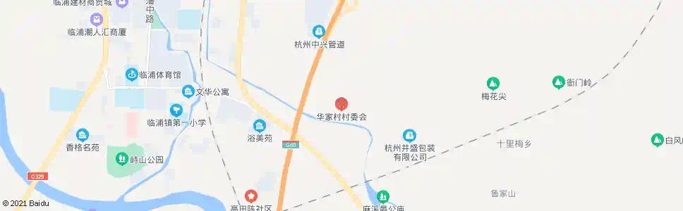 杭州华家村_公交站地图_杭州公交_妙搜公交查询2025