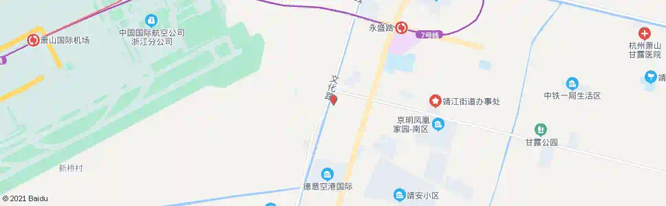 杭州靖江老街_公交站地图_杭州公交_妙搜公交查询2025