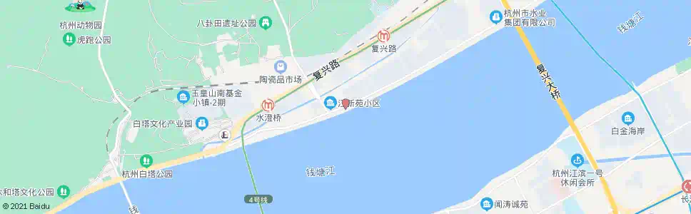 杭州之江路化仙桥路口_公交站地图_杭州公交_妙搜公交查询2025
