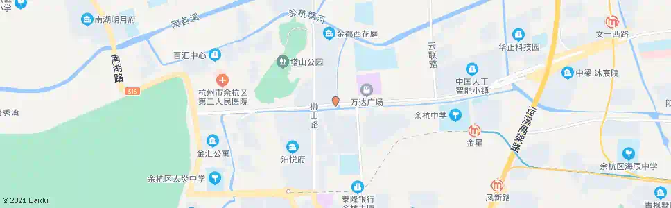 杭州文一路狮山路口_公交站地图_杭州公交_妙搜公交查询2025