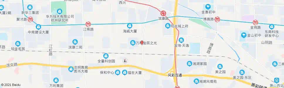 杭州湖头陈西_公交站地图_杭州公交_妙搜公交查询2025