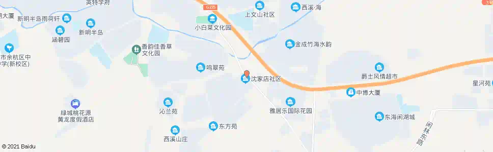 杭州沈家店_公交站地图_杭州公交_妙搜公交查询2025