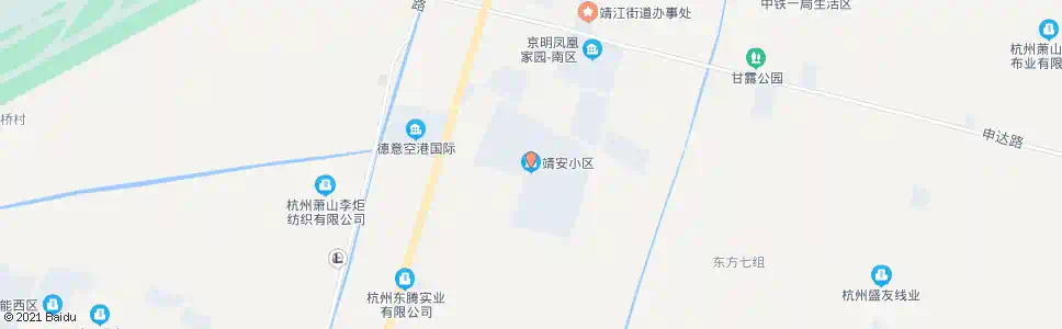 杭州靖安小区_公交站地图_杭州公交_妙搜公交查询2025