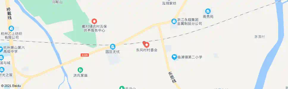 杭州东周村_公交站地图_杭州公交_妙搜公交查询2025