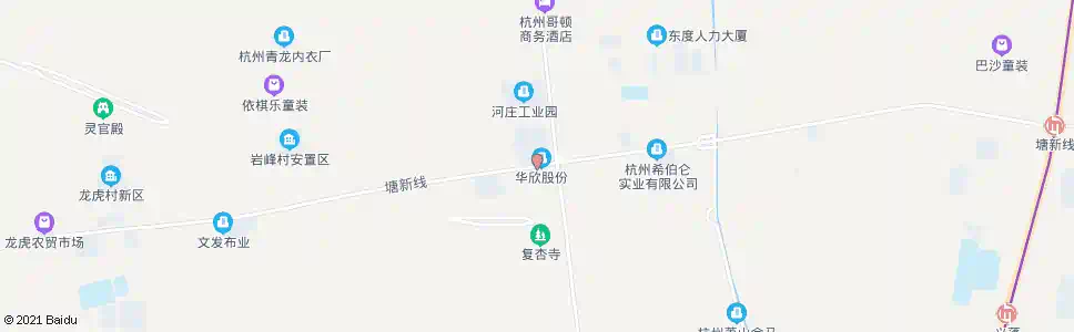 杭州河庄大道_公交站地图_杭州公交_妙搜公交查询2025