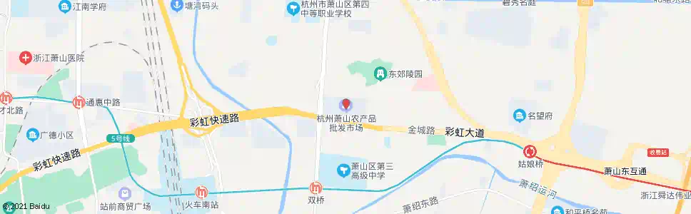 杭州萧山农产品市场_公交站地图_杭州公交_妙搜公交查询2025
