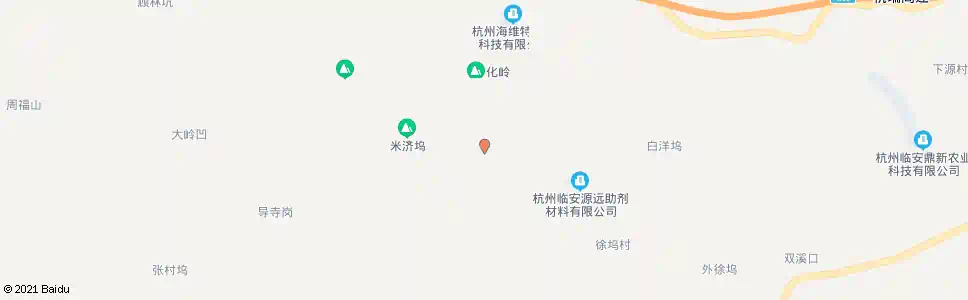 杭州化岭脚_公交站地图_杭州公交_妙搜公交查询2025