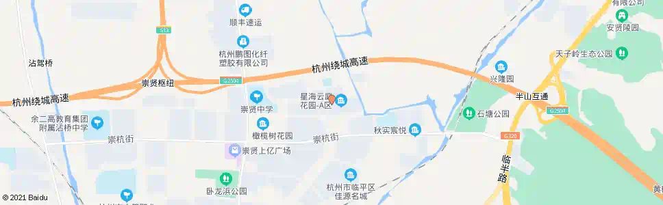 杭州崇贤新星幼儿园_公交站地图_杭州公交_妙搜公交查询2025