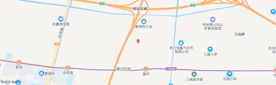 杭州沿江新村_公交站地图_杭州公交_妙搜公交查询2025