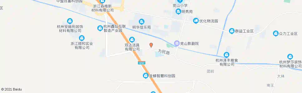 杭州党山二区_公交站地图_杭州公交_妙搜公交查询2025