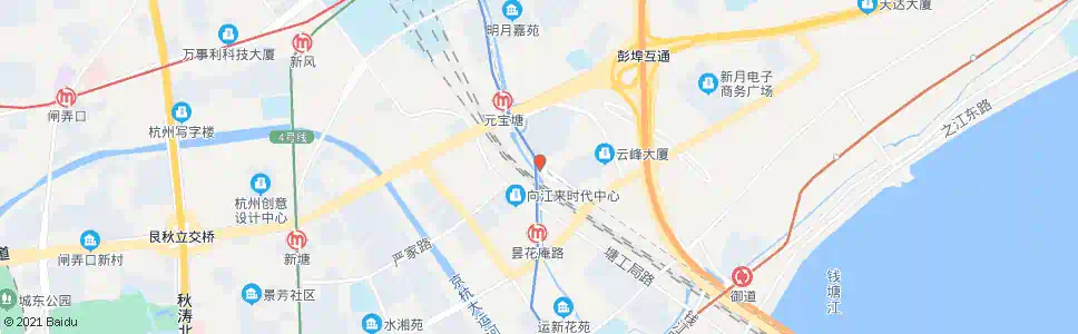 杭州百家园北_公交站地图_杭州公交_妙搜公交查询2025
