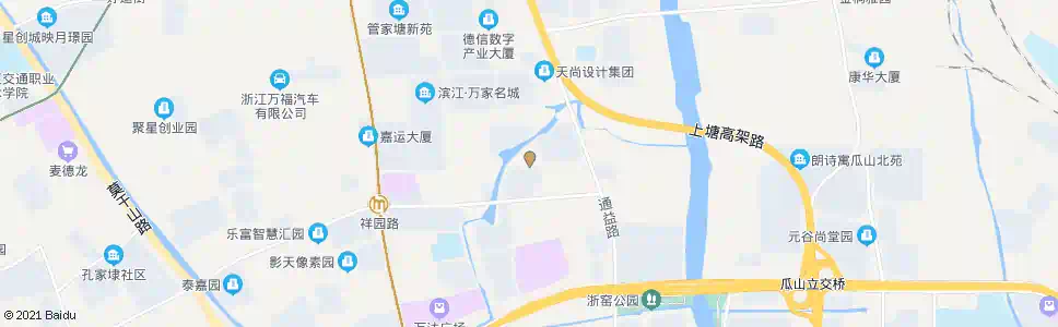 杭州祥景路祥运路口_公交站地图_杭州公交_妙搜公交查询2025