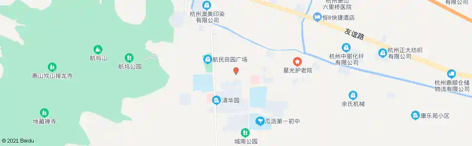 杭州航坞路商贸路口_公交站地图_杭州公交_妙搜公交查询2025