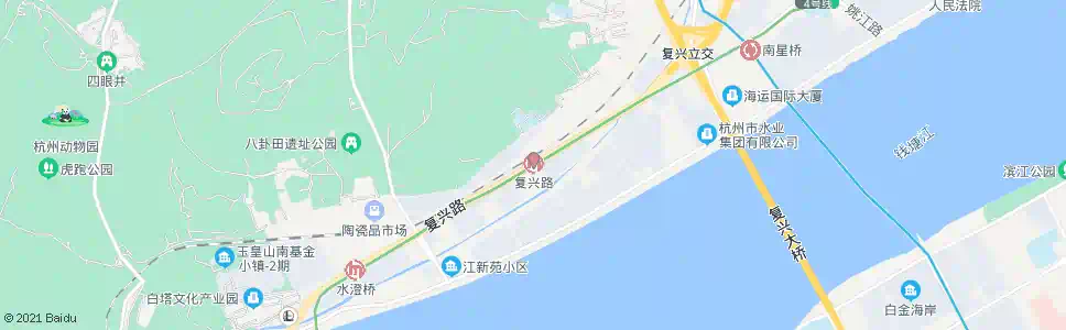 杭州复兴路北口_公交站地图_杭州公交_妙搜公交查询2025