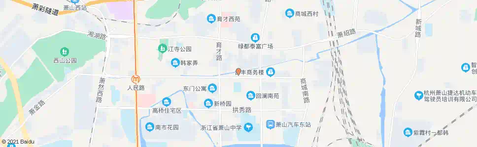 杭州回澜初中_公交站地图_杭州公交_妙搜公交查询2025